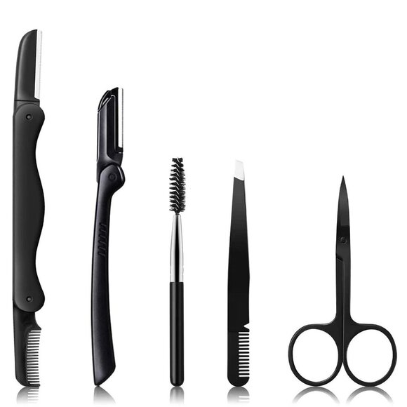 Eyebrow Razor, Eyebrow Kit, 5 in 1 Eyebrow Trimmer, Eyebrow Grooming Set for Wom - Picture 1 of 7